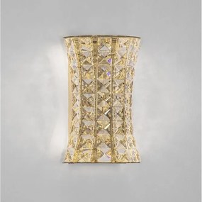 Aplica de perete LED auriu, cristale sticla CELYSIA