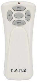 Ventilator de tavan FARO 33516DC LANTAU negru/maro d. 132 cm + telecomandă