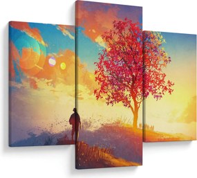 Tablou - casa în deal (90x60 cm)