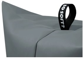 Fotoliu bean bag roșu cu tapițerie din imitație de piele Icy Sofa – So Soft?