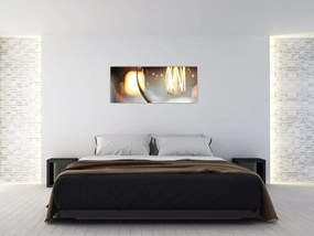 Tablou cu becul aprins (120x50 cm)