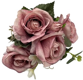 Trandafiri artificiali Geraldine 40cm, Roz inchis