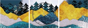 Tablou - Peisaj polar (cu ceas) (90x30 cm)