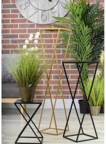 Suport pentru flori 70x24 cm, negru