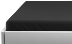 Cearceaf de jersey pentru patut copii EXCLUSIVE 70x140 cm negru
