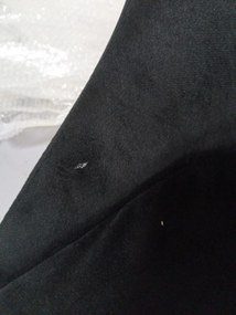 OFERTA Scaun de masă din catifea neagra IMOLA II. calitate secundara