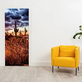 Fototapet pentru ușă - Ora de aur al deșertului (95x205cm)