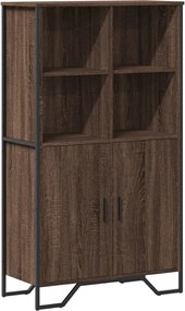 vidaXL Dulap înalt, stejar maro, 79,5x35,5x137,5 cm, lemn prelucrat