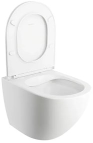 OMNIRES OTTAWAMWBM - Vas WC suspendat OTTAWA cu capac SoftClose, ceramică, alb mat