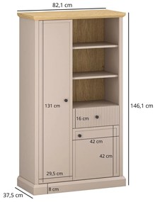 Raft Indices (taupe + stejar pietros). 1116865