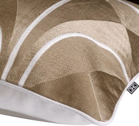 Perna decorativa design LUX Sabrosa 50x50cm, bej/ alb