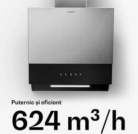 Klarstein Hota Verosteel, Elegantă, minimalistă, performantă, Clasa energetică A, 624 m³/h, 45 cm
