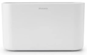 Organizator pentru periute de dinti Brabantia ReNew 1003494, Rezistent la coroziune, Separator intern, Baza antiderapanta, Alb