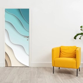 Fototapet pentru ușă - Malul mării abstract (95x205cm)
