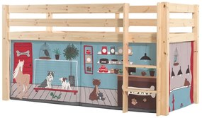 PINO PAT SEMI-INALT și perdea Pet Shop.