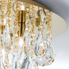 Plafoniera cristal K9 design elegant CELESTE D-45 aurie