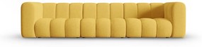 Canapea Lupine cu 3 locuri si tapiterie din tesatura structurala, galben