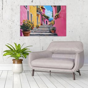 Tablou - Alee roz (90x60 cm)