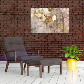 Tablou - Ornament de flori (90x60 cm)