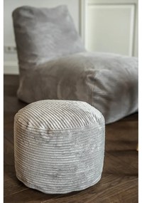 Fotoliu bean bag verde cu tapițerie din catifea reiată Mini – SLOWDOWN