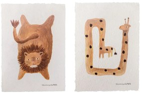 Tablouri pentru copii 2 buc. 25x35 cm Fritza – Bloomingville Mini