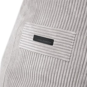 Fotoliu bean bag crem cu tapițerie din catifea reiată Snug 100 – SLOWDOWN