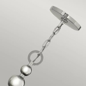 Hinkley HK-ZELDA-P-B-PN - Candelabru cu lanț ZELDA, 3xE27/60W/230V, crom lucios