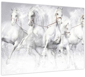 Tablou - Ilustrație de cai de curse (70x50 cm)