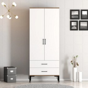 Dulap de haine Kiara T (Nuc + Alb). 1088333