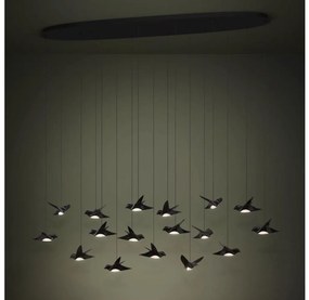 Lustră LED dimabilă pe cablu Eglo 390353 PARATEBUENO 17xLED/3W/230V negru