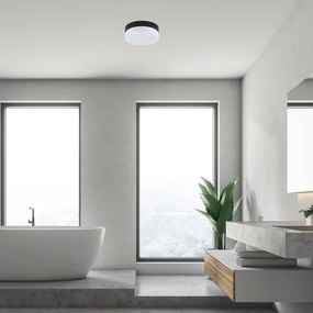 Plafonieră LED pentru baie Rabalux 75026GAELO LED/18W/230V d. 28 cm negru