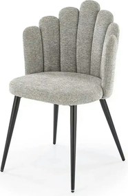 Scaun K552, gri/negru, stofa clasica/metal, 53x53x83 cm