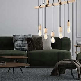 Candelabru pe cablu LEON 5xE27/60W/230V