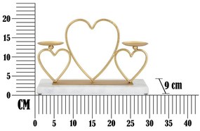 Sfeșnic Mauro Ferretti, auriu-alb