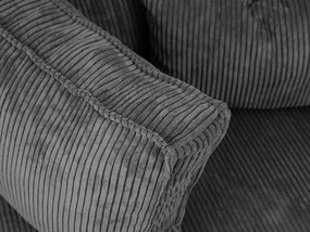 OFERTA Set canapea in forma de U SMART COSARO gri inchis 295x140 cm Calitatea II