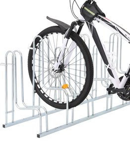 Suport pentru 6 biciclete de sine statator, otel galvanizat