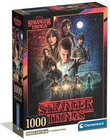 Stranger Things The Beginning Puzzle Compact Clementoni cu 1000 de piese