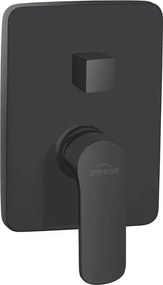 Baterie dus incastrata Invena Siros negru mat 2 functii