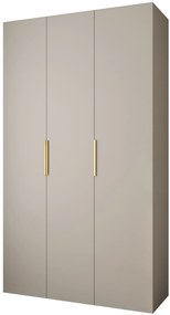 Dulap de haine 140 cm Carmela 40-4 (Cașmir + Auriu). 1126652