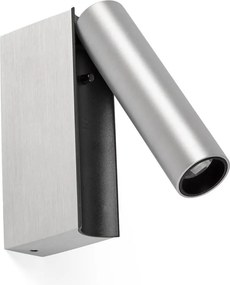 Aplica cu reader LED directionabil stil minimalist CRONOS aluminiu