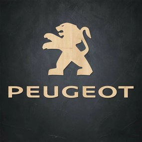 DUBLEZ | Inscripție și siglă din lemn - Peugeot