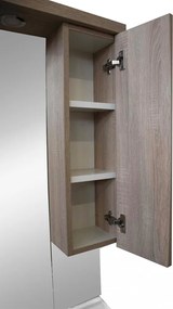 Dulap suspendat cu oglindă Nerva 105 cm, ulm Rauna