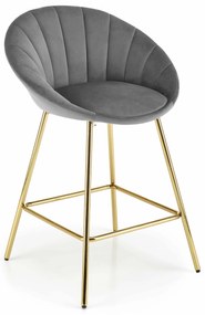 Scaun tip bar Harriet (Gri + Auriu). 1049516