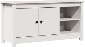 vidaXL Comodă TV, alb, 103x36,5x52 cm, lemn masiv de pin