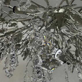 Lustră de cristal pe cablu 13xG9/40W/230V crom