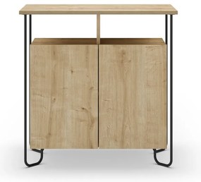 Dulap în culoare naturală cu aspect de lemn de stejar 80x80 cm Dilly – Marckeric