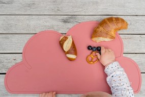 Suport din silicon pentru masă Kindsgut Cloud, 49 x 27 cm, roz închis