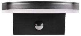 Aplică LED de exterior cu senzor TESA LED/10W/230V IP54 negru