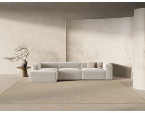 Colțar bej (cu colț pe partea stângă/cu șezlong) Bergamo – Cosmopolitan Design