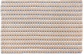 Kleine Wolke Loop covor de baie 90x60 cm dreptunghiular alb-bej-albastru 9173226519